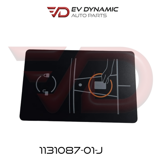 Tarjeta de llave única OEM Tesla Model 3/Y/S/X con conexión de campo cercano (NFC) 1131087-01-J