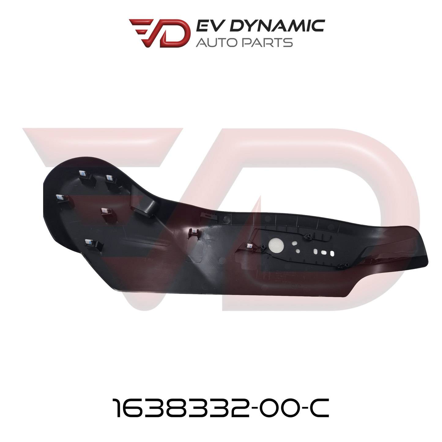 NEW OEM Tesla Model Y First Row Outboard Sideshield for Left-Hand Seat Lumbar Left-Hand Drive 1638332-00-C