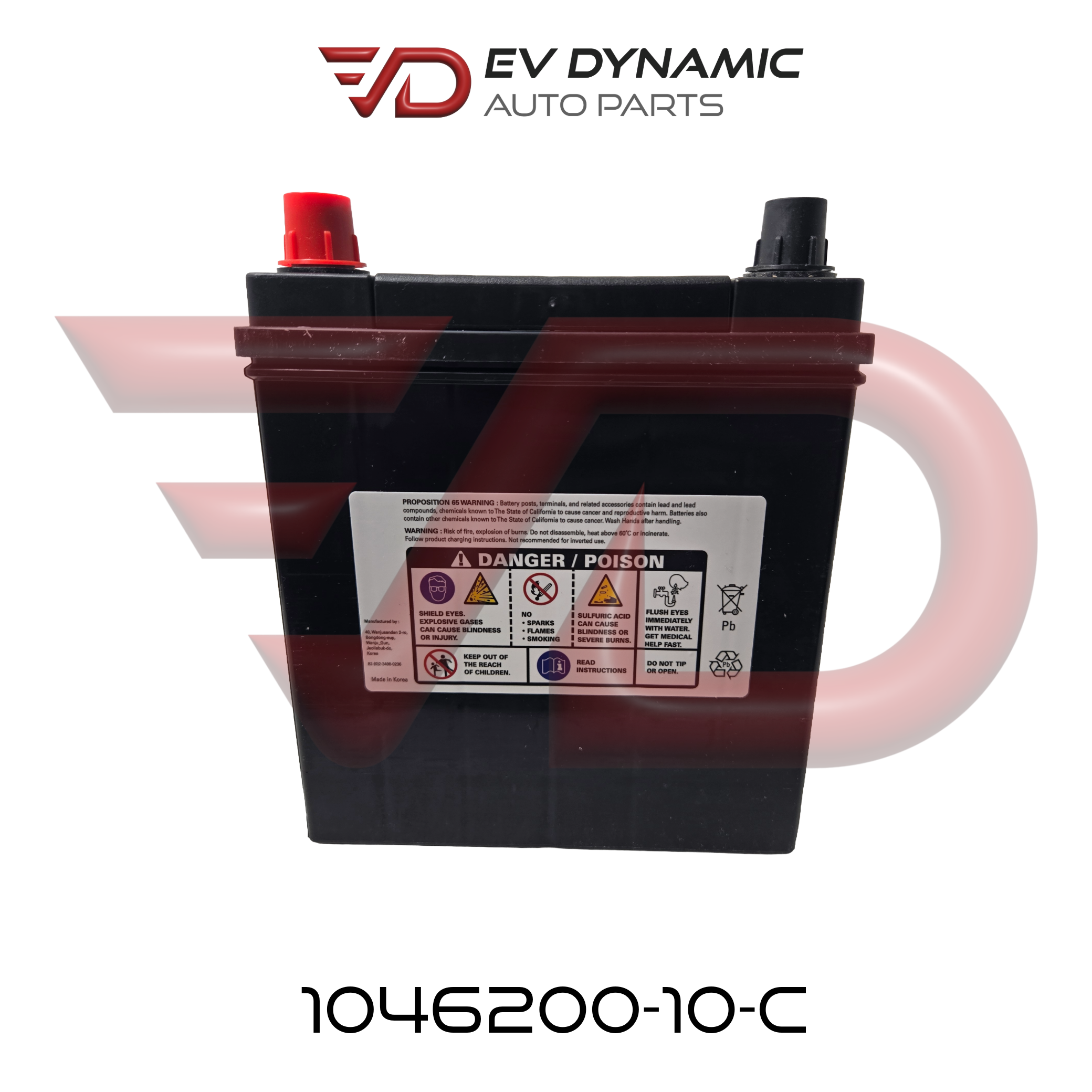 NEW OEM Tesla Model X 12V Battery AtlasBX B19 Flooded 1046200-10-C