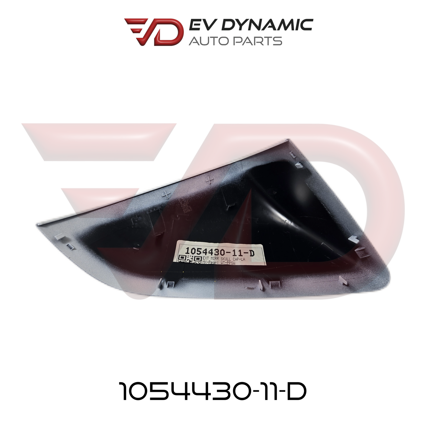 NEW OEM Tesla Model X Exterior Mirror Skull Cap Left Hand Pearl White PPSW 1054430-11-D