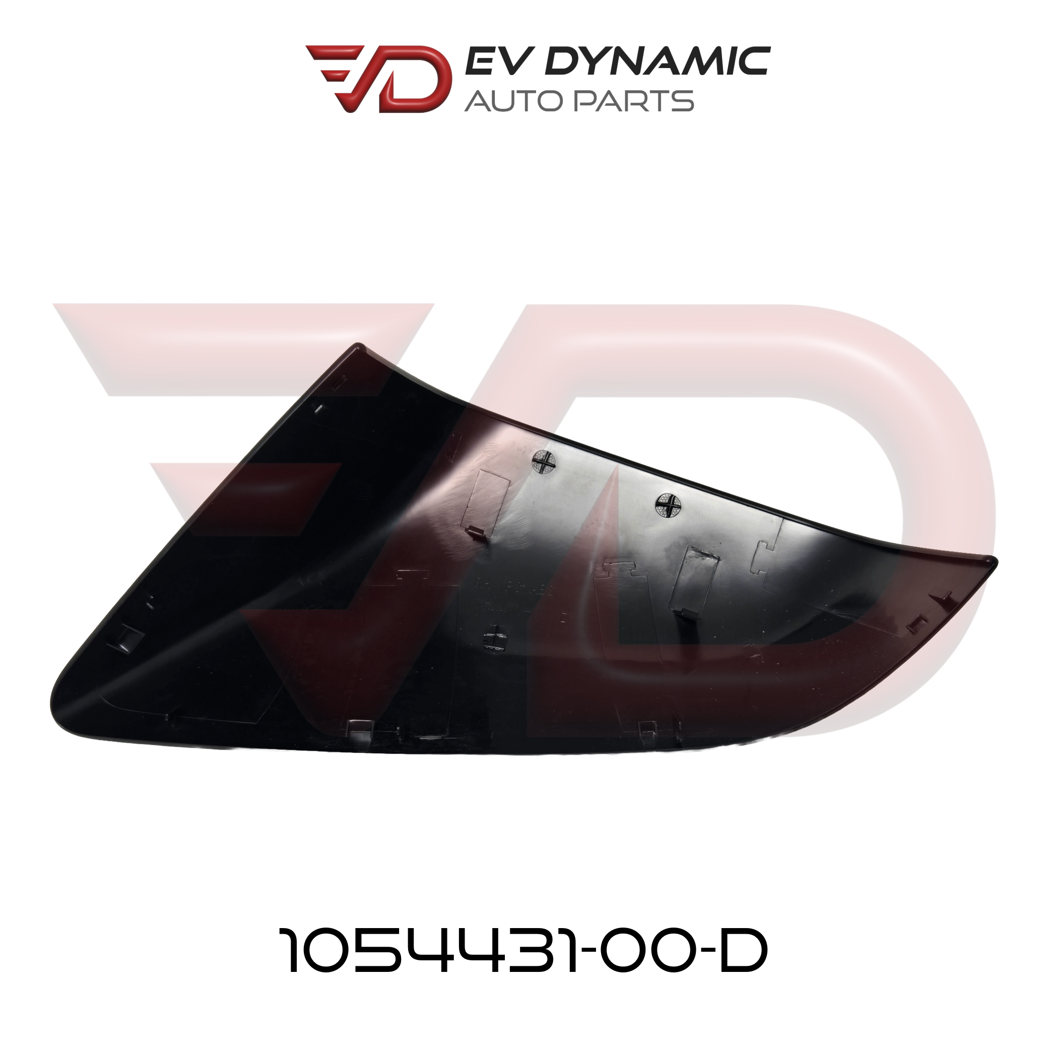 NEW OEM Tesla Model X Exterior Mirror Skull Cap Right Hand Unpainted 1054431-00-D