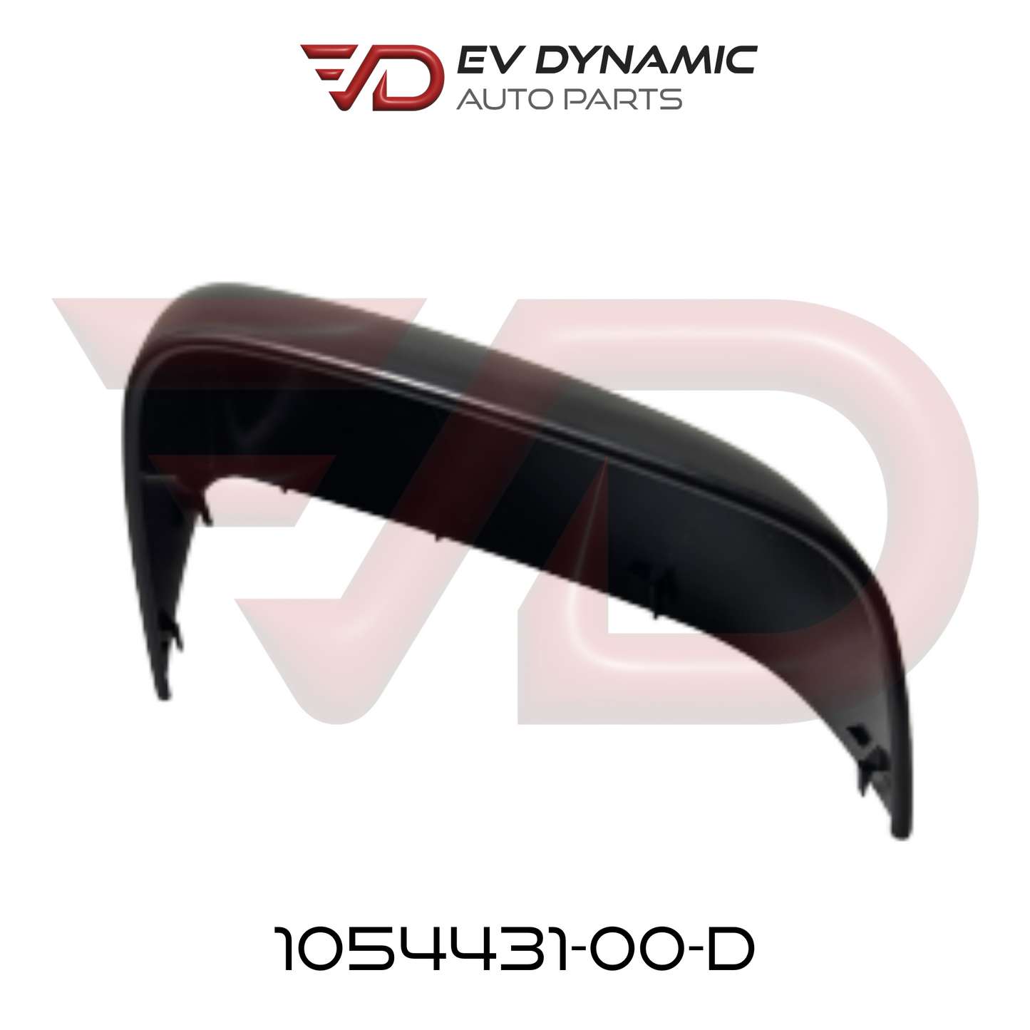 NEW OEM Tesla Model X Exterior Mirror Skull Cap Right Hand Unpainted 1054431-00-D
