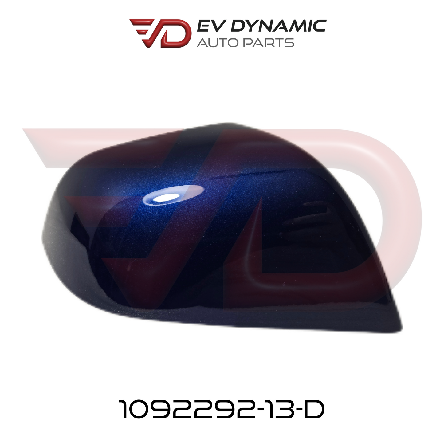 NEW OEM Tesla Model 3 Exterior Mirror Skull Cap Right Hand Deep Blue Metallic 1092292-13-D