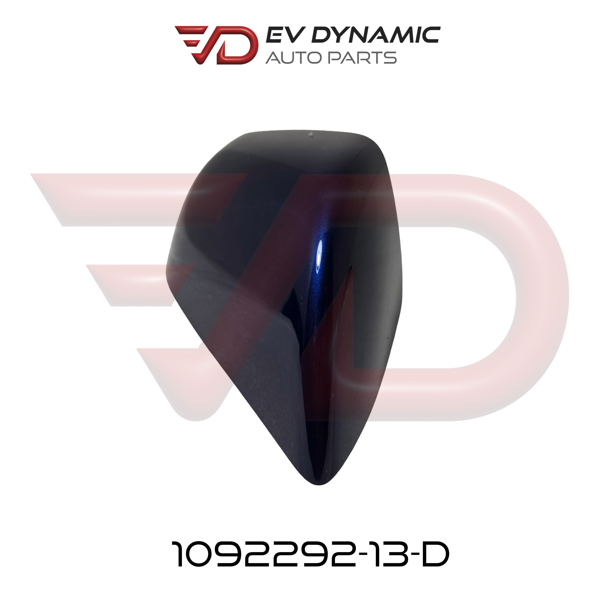 NEW OEM Tesla Model 3 Exterior Mirror Skull Cap Right Hand Deep Blue Metallic 1092292-13-D