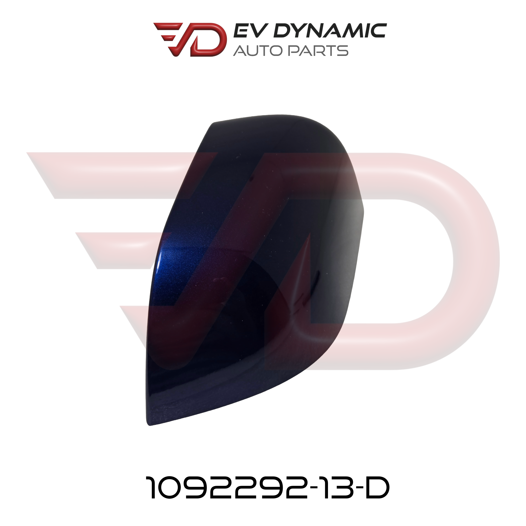 NEW OEM Tesla Model 3 Exterior Mirror Skull Cap Right Hand Deep Blue Metallic 1092292-13-D