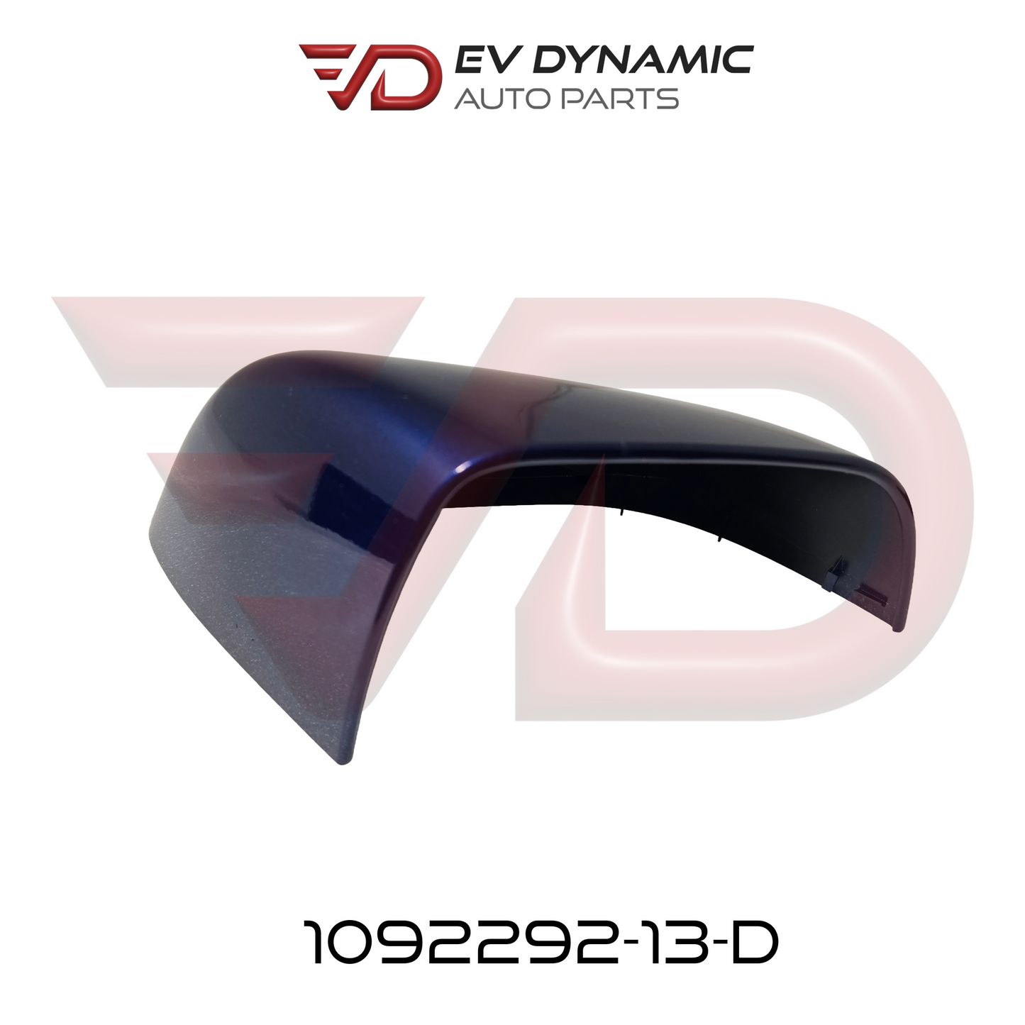 NEW OEM Tesla Model 3 Exterior Mirror Skull Cap Right Hand Deep Blue Metallic 1092292-13-D