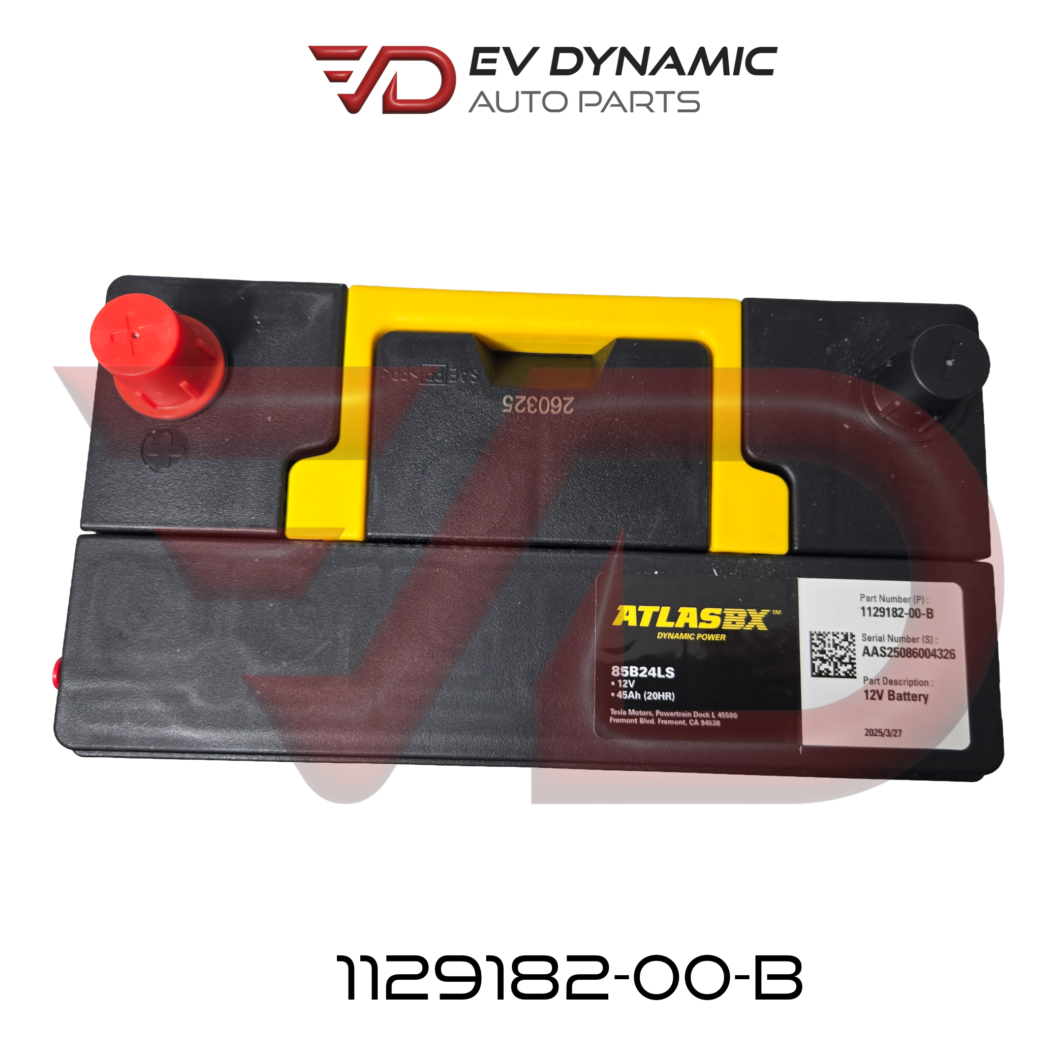 NEW OEM Tesla Model 3/Y 12V Battery and Vent Plug Assembly 1129182-00-B