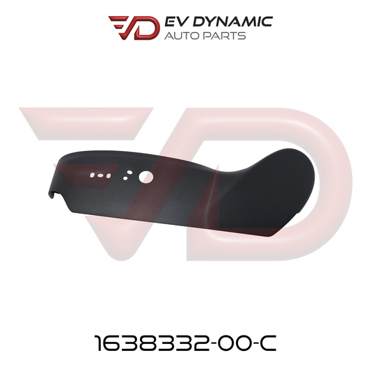 NUEVO OEM Tesla Model Y Protector lateral exterior de primera fila para asiento izquierdo lumbar volante a la izquierda 1638332-00-C