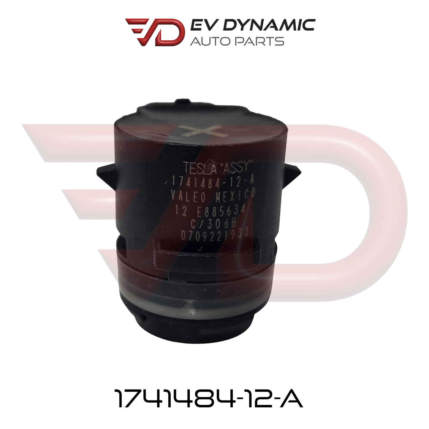 NEW OEM Tesla Model Y/3 Ultrasonic Sensor HPFL Shrink APP Radial Solid Black 1741484-12-A