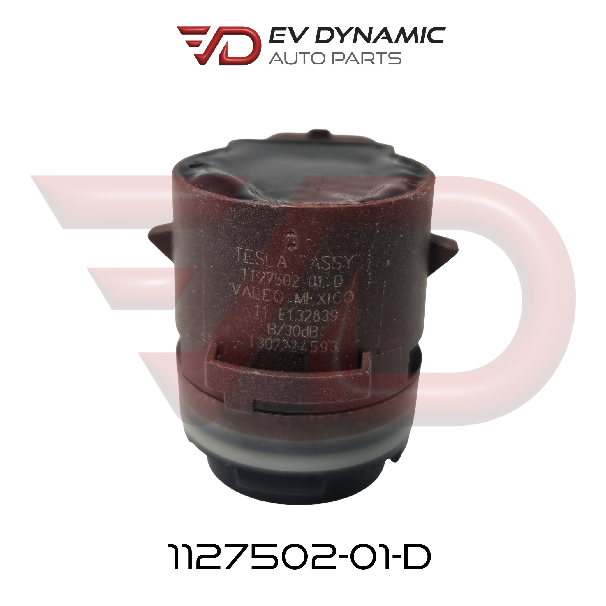 NEW OEM Tesla Model 3/Y/S/X Valeo APP Ultrasonic Sensor Radial Solid Black Assembly 1127502-01-D